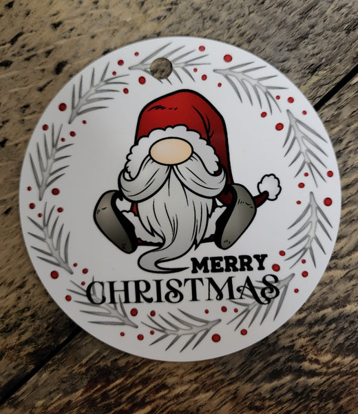 Round sublimation metal ornaments