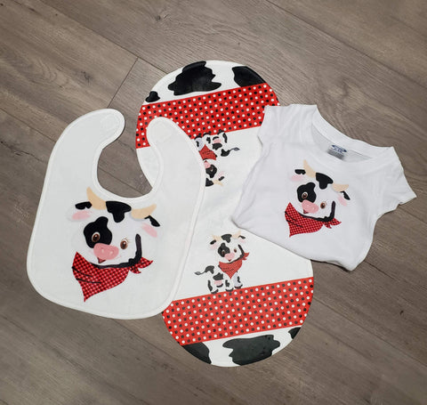 Cow Baby Gift Set